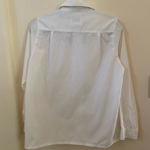 WITT VINTAGE FLORAL EMBROIDERED WOMENS BUTTON DOWN BLOUSE LONG SLEEVE SIZE 8 - Picture 6 of 7